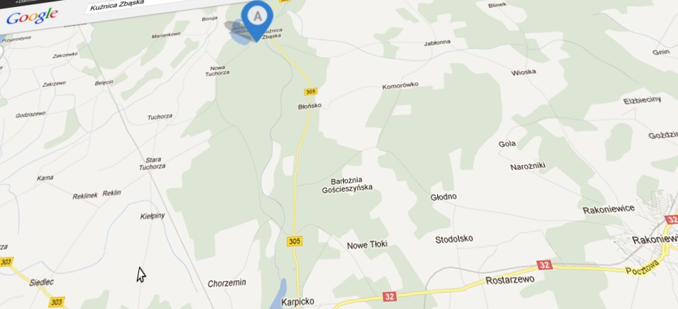 Map  – Zugang zu Boruja